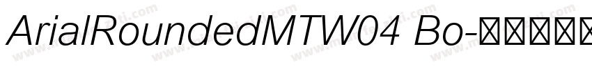 ArialRoundedMTW04 Bo字体转换